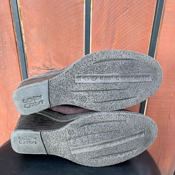 New A.S.98 Talen Wedge Ankle Bootie in Eggplant Leather Size 39 - Picture 7 of 9